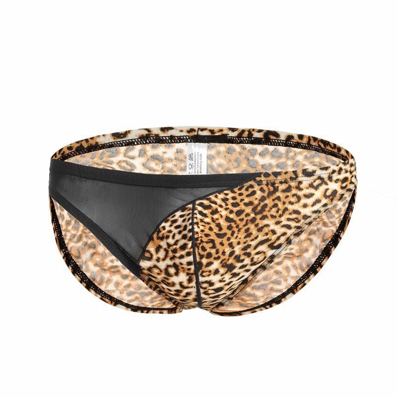Muške gaćice s leopard uzorkom, mrežaste, prozračne