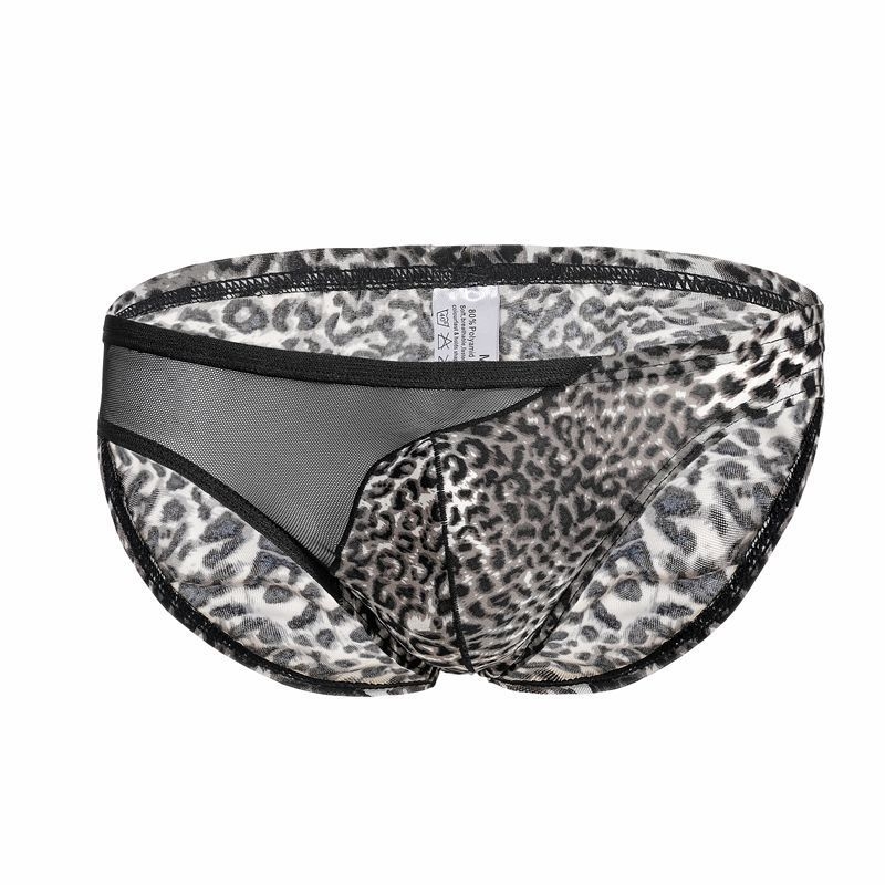 Muške gaćice s leopard uzorkom, mrežaste, prozračne