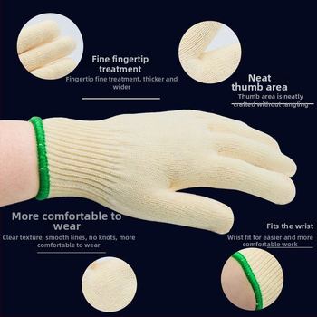 Mănuși de protecție tricotate din nailon – antiderapante, respirante, rezistente la ulei, uzură, multifuncționale pentru șantier