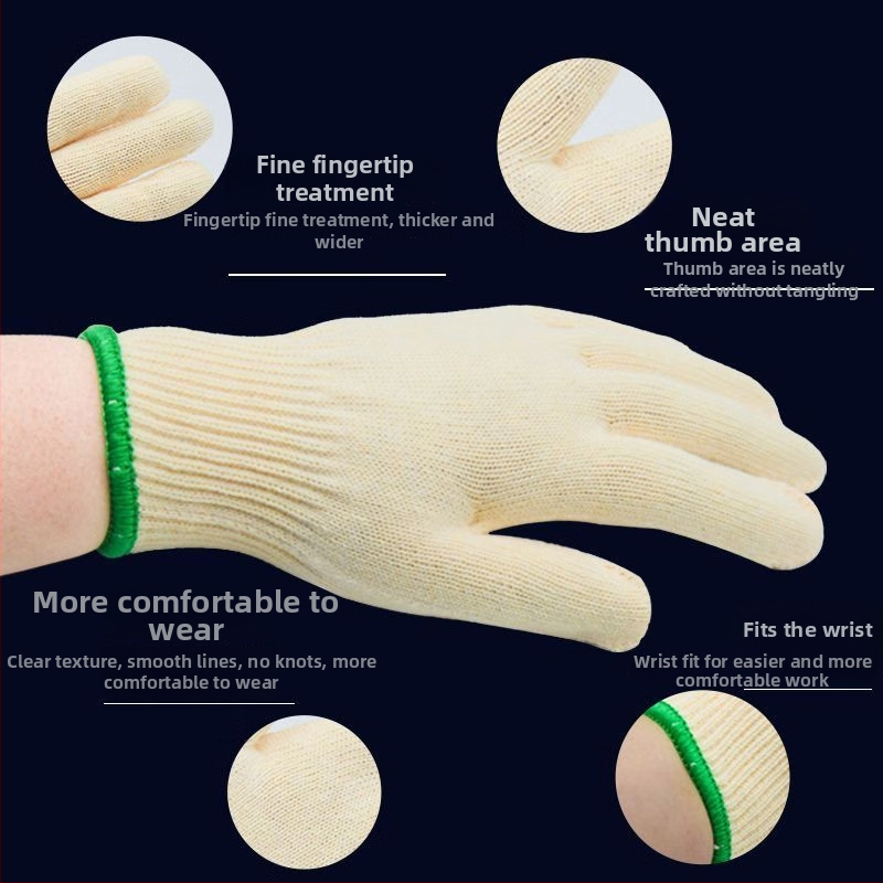 Mănuși de protecție tricotate din nailon – antiderapante, respirante, rezistente la ulei, uzură, multifuncționale pentru șantier