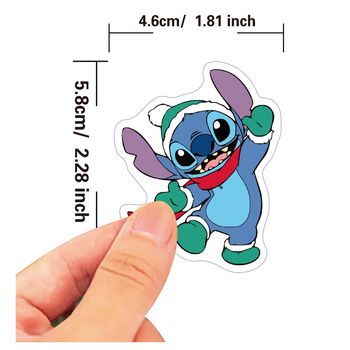 50 autocolante Stitch drăguțe pentru ghiozdan și termos