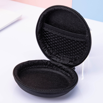 Okrugla EVA torbica za Bluetooth slušalice, organizator kablova, torbica sa zatvaračem za USB flash, ambalaža za 3C digitalne proizvode
