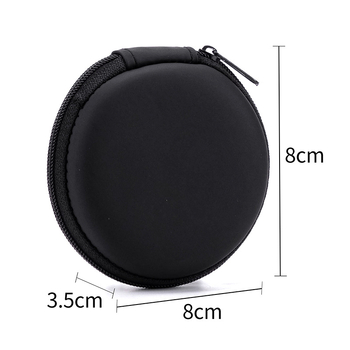 Okrugla EVA torbica za Bluetooth slušalice, organizator kablova, torbica sa zatvaračem za USB flash, ambalaža za 3C digitalne proizvode