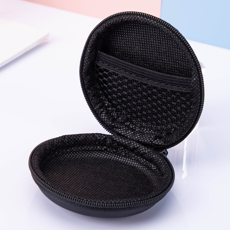 Okrugla EVA torbica za Bluetooth slušalice, organizator kablova, torbica sa zatvaračem za USB flash, ambalaža za 3C digitalne proizvode
