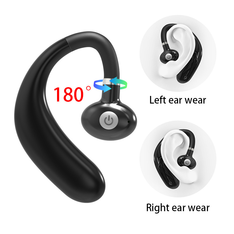Bluetooth slušalice s koštanom vodljivošću, s držačem za uho, mini TWS sportske slušalice, nisu u uhu