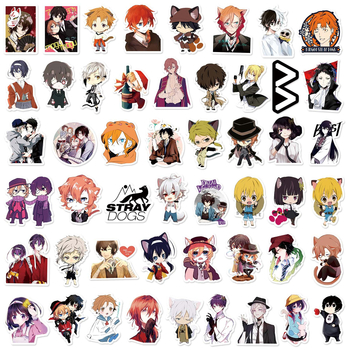 100 autocolante graffiti Bungo Stray Dogs – etichete PVC rezistente la apă pentru bagaje, caiete, skateboard și cască