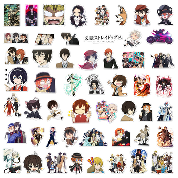 100 autocolante graffiti Bungo Stray Dogs – etichete PVC rezistente la apă pentru bagaje, caiete, skateboard și cască