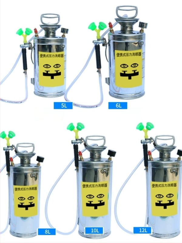 Prenosný očný sprchový systém z 304 nerezovej ocele pre priemyselné a laboratórne použitie – núdzové umývanie očí