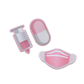 Set de sticky notes cu temă medicală și blocnotes în forme variate pentru planificare creativă