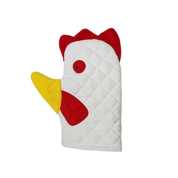 Mănuși de cuptor, în formă de cocoș, design desene animate, rezistente la căldură