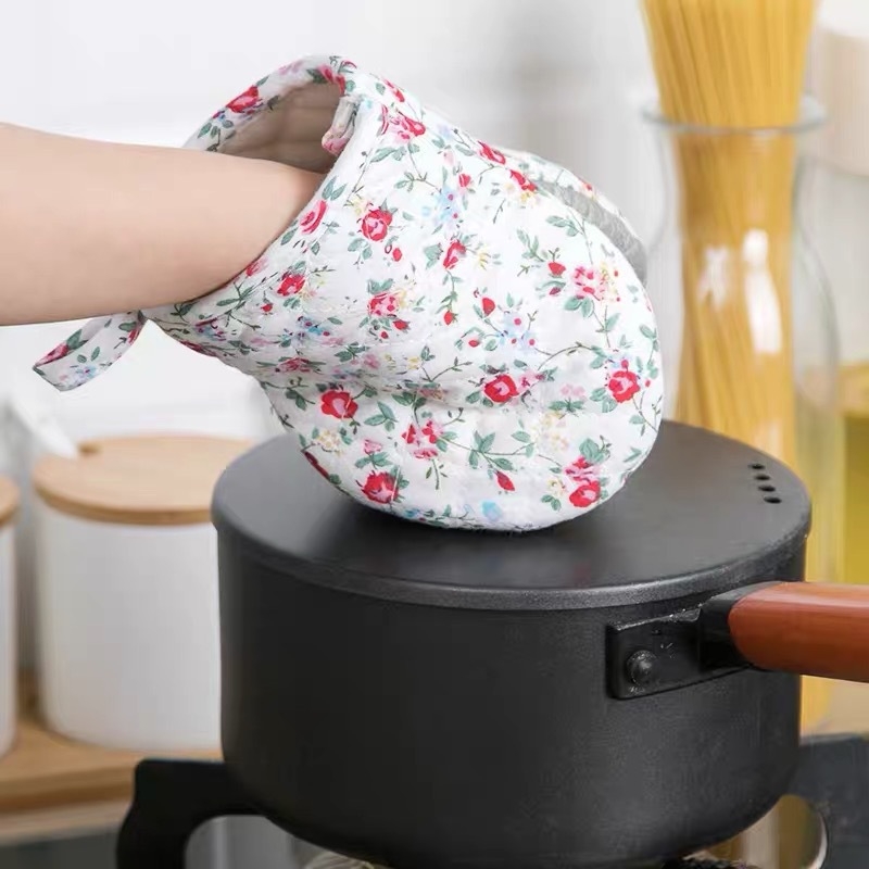 FUJISAKI mănuși groase anti-arzuri pentru femei, uz casnic, pentru coacere, cuptor cu microunde, izolație termică