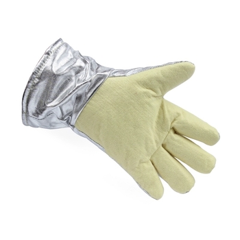 Kason YERR15-34 Mănuși de lucru rezistente la temperaturi înalte, 500°C, protecție împotriva radiației termice cu folie de aluminiu pentru cuptoarele de turnătorie