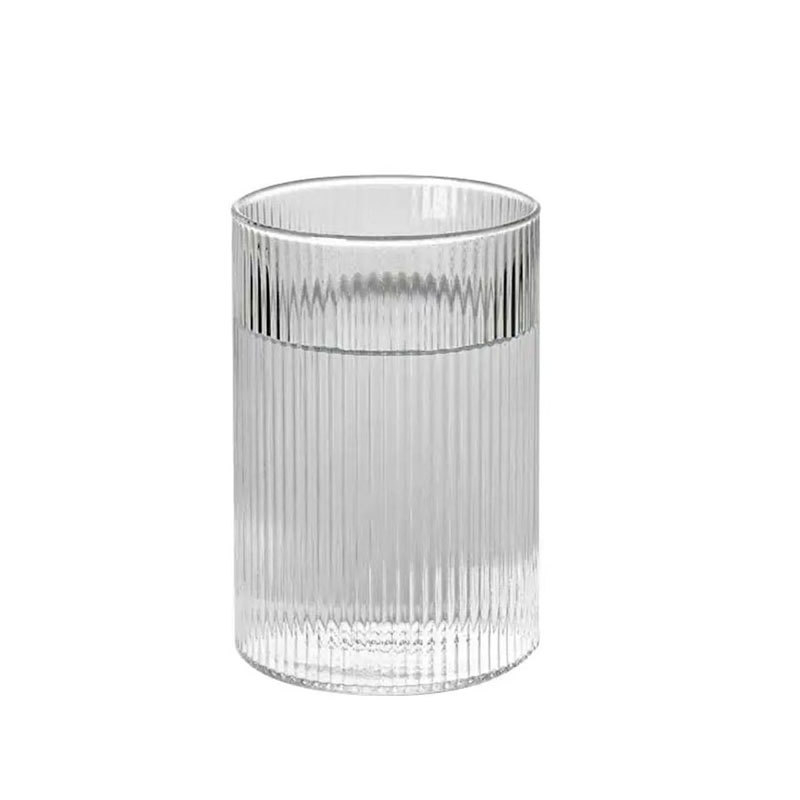Pahar din plastic PS cu dungi verticale, schimbă culoarea, potrivit pentru bar și uz casnic, rezistent la temperaturi, 201–300 ml