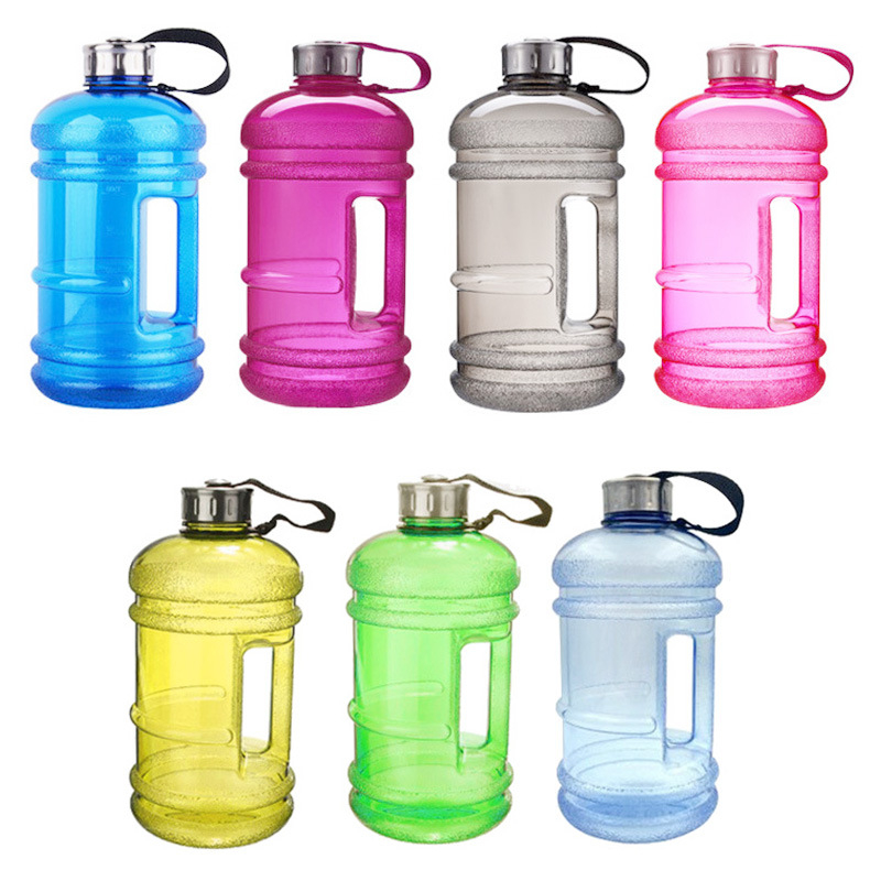 Sticlă de apă din plastic, 2.2 L, personalizabilă cu imaginea dvs., pentru fitness, cu pereți dubli și etanșare