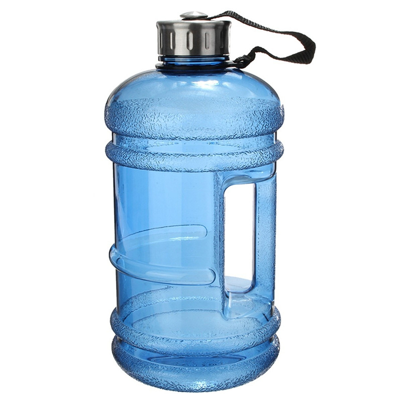Sticlă de apă din plastic, 2.2 L, personalizabilă cu imaginea dvs., pentru fitness, cu pereți dubli și etanșare
