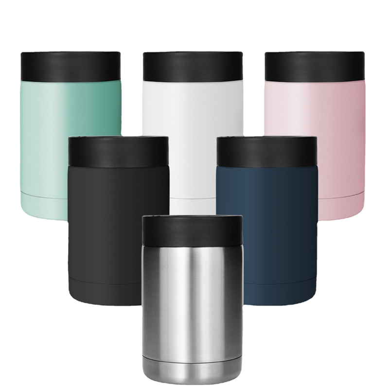 Cana portabilă din oțel inoxidabil izolat, cu pereți dubli, 500 ml, interior 304, exterior 201