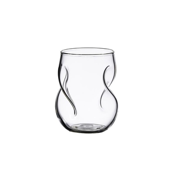 Pahar din sticlă borosilicată cu model în spirală, pentru apă, ceai, bere, whiskey și cafea, cu capac