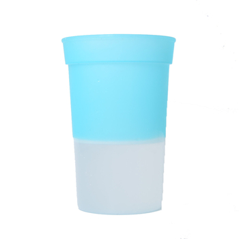 Pahar din plastic care își schimbă culoarea în funcție de temperatură, 16 oz, pătrat, PP