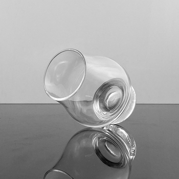 Crystal Vision pahar din cristal fără plumb, turnat manual, 130 ml, design elegant de nișă pentru whisky și băuturi reci