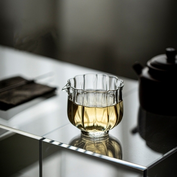 Ceainic mic din sticlă borosilicat, design Zen lotus japonez, vas de servire rezistent la căldură