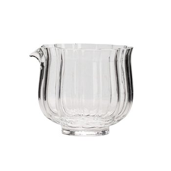 Ceainic mic din sticlă borosilicat, design Zen lotus japonez, vas de servire rezistent la căldură