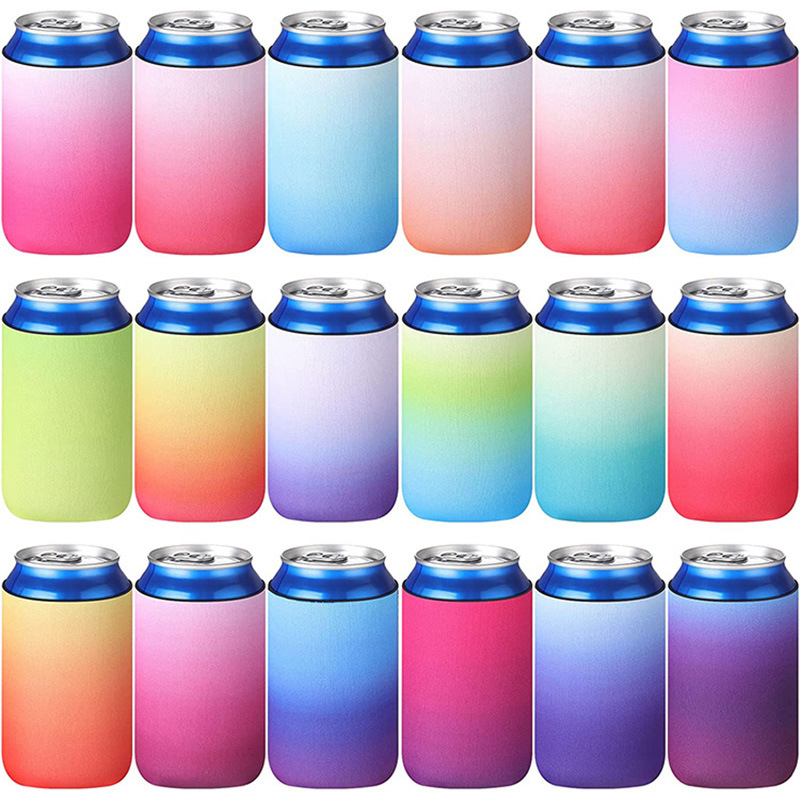 Manșon izolat pentru doze, cu fund integrat, din țesătură de scafandru, pentru Coca‑Cola, bere, cafea și băuturi carbogazoase