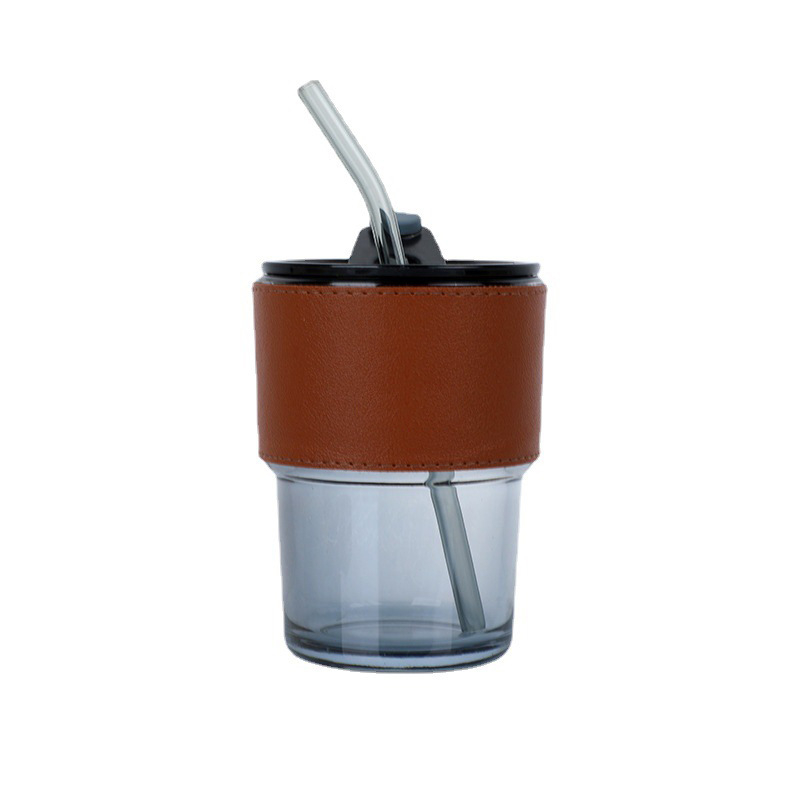 Husă pentru ceașcă de cafea cu textură de bambus, piele PU, izolație, logo personalizat