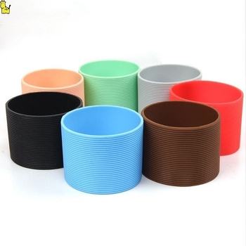 Husă de pahar din silicon personalizată cu imagine, capac izolant portabil cu design desen animat, silicon alimentar, formă circulară