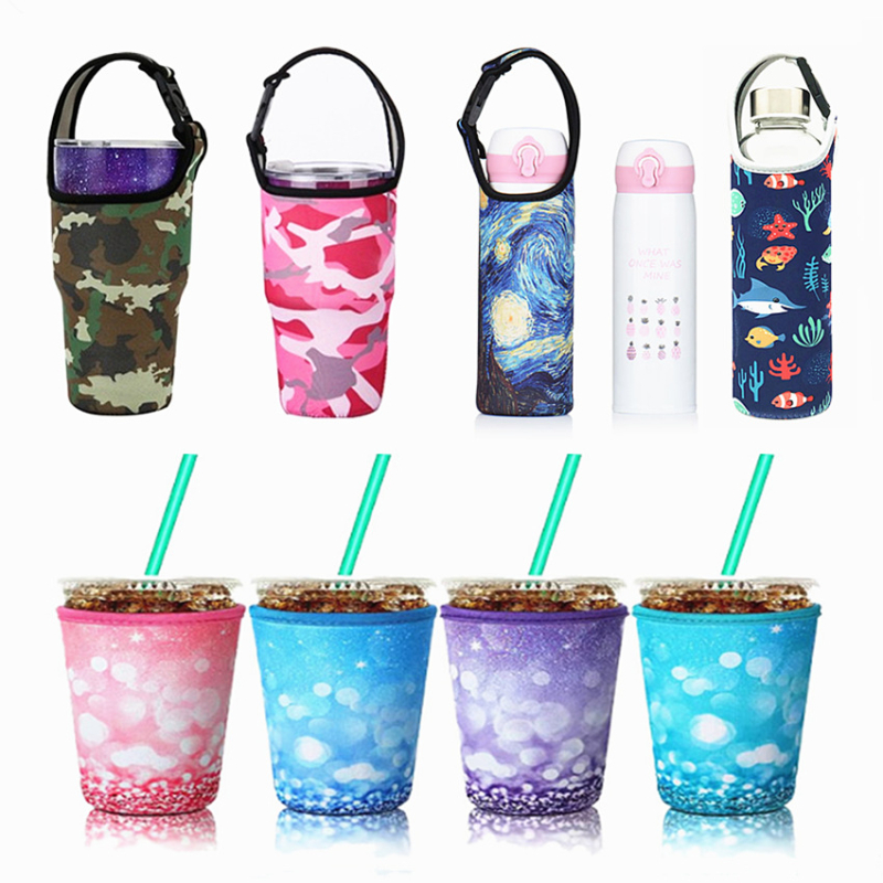 Husă pentru pahar din neopren, personalizată pentru ceai cu lapte și cafea, impermeabilă și izolantă, cu logo prin sublimare