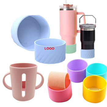 Husă din silicon personalizată pentru ceașcă de cafea, izolație antiderapantă
