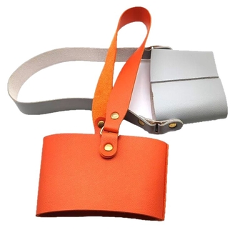 Husă de protecție pentru termos și sticlă de apă, din PU, rezistentă la uzură și căderi, izolație, cu curea crossbody pentru utilizare în exterior