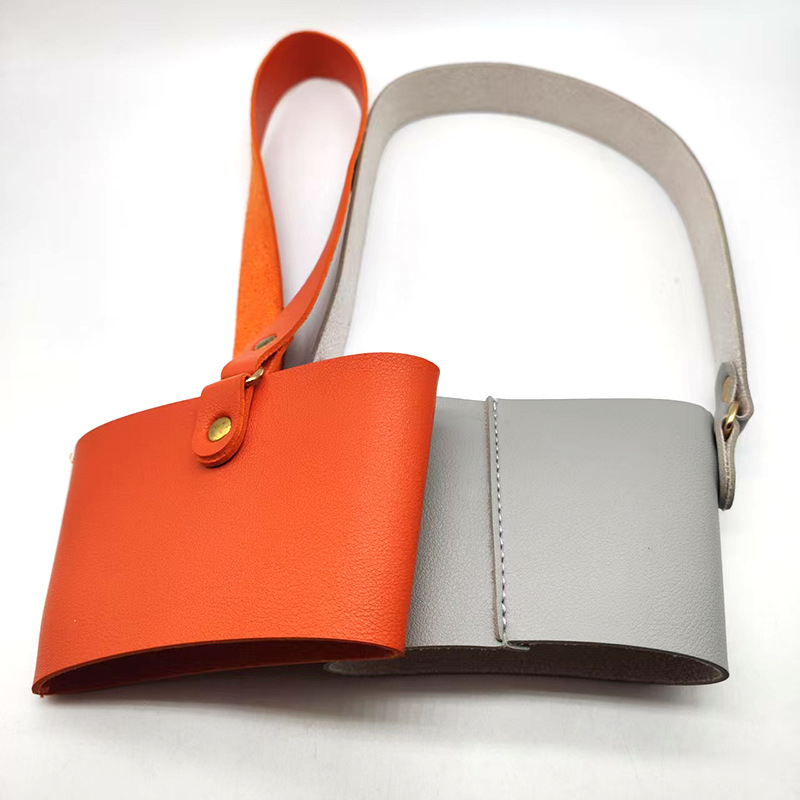 Husă de protecție pentru termos și sticlă de apă, din PU, rezistentă la uzură și căderi, izolație, cu curea crossbody pentru utilizare în exterior