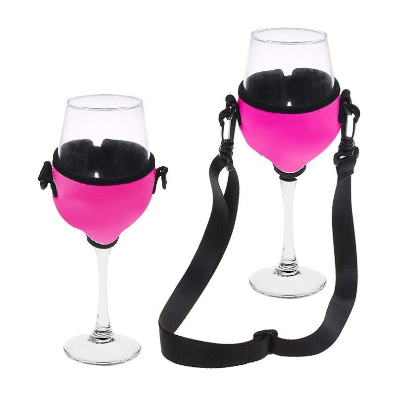 Husă groasă din material SBR pentru goblet, cu curea de gât, protecție împotriva spargerii