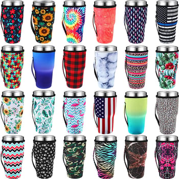 Set de huse textile cu izolație pentru pahare: cafea, ceai cu lapte și doze de băuturi răcoritoare