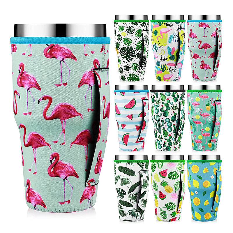 Set de huse textile cu izolație pentru pahare: cafea, ceai cu lapte și doze de băuturi răcoritoare