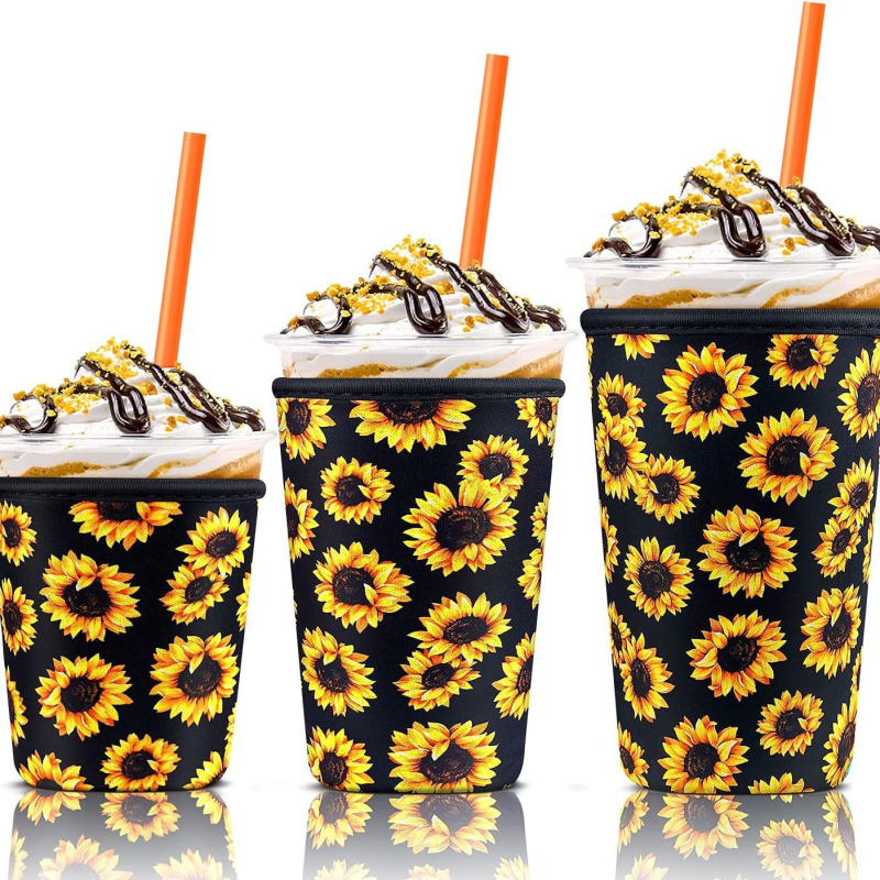 Manșon din neopren pentru ceașca de cafea, husă izolatoare pentru cafea și milktea, cu logo personalizat