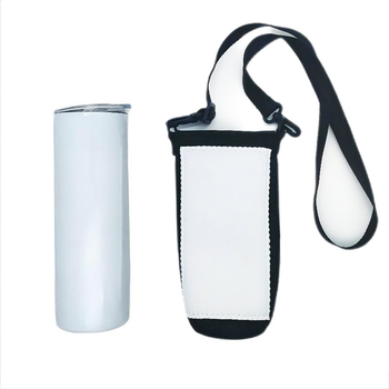 Husă pentru cană cu transfer termic, 20 oz, spațiu gol pentru imprimare DIY, sublimare cu bretea, stil modern minimalist