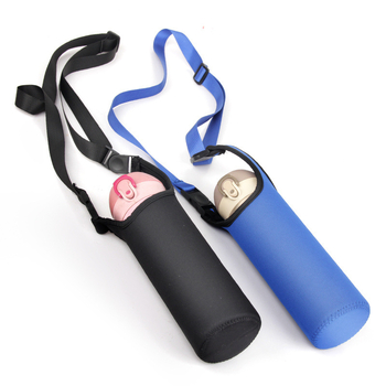 Husă pentru cești cu curea crossbody, protecție pentru termos și ceașcă din sticlă, geantă de apă cu capacitate mare