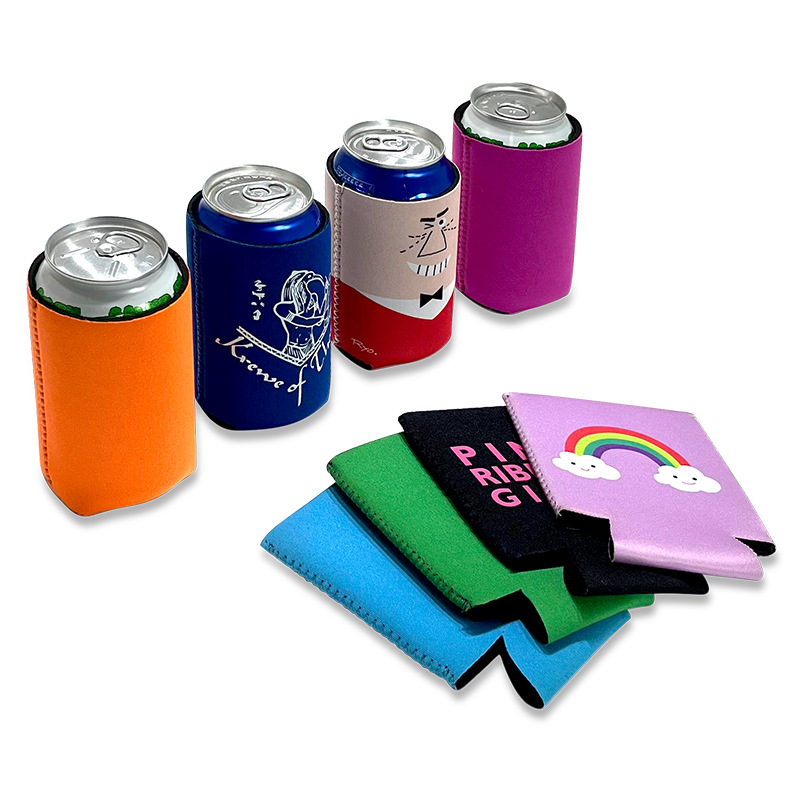 Manșon 12oz pentru doze și sticle de bere, din RPET reciclat, cu spumă, design subțire, cu bază