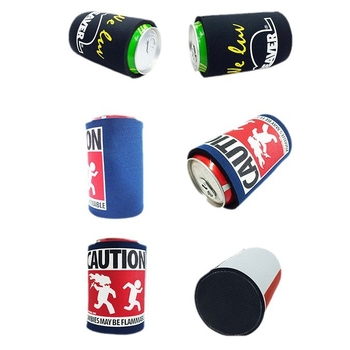 Set husă izolatoare pentru pahar de bere de 330 ml, exterior textil și izolație SBR