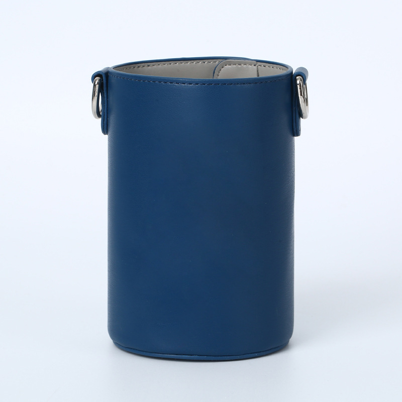 Husă din piele PU pentru pahar cu curea crossbody – husă de protecție portabilă pentru ceai cu lapte și cafea