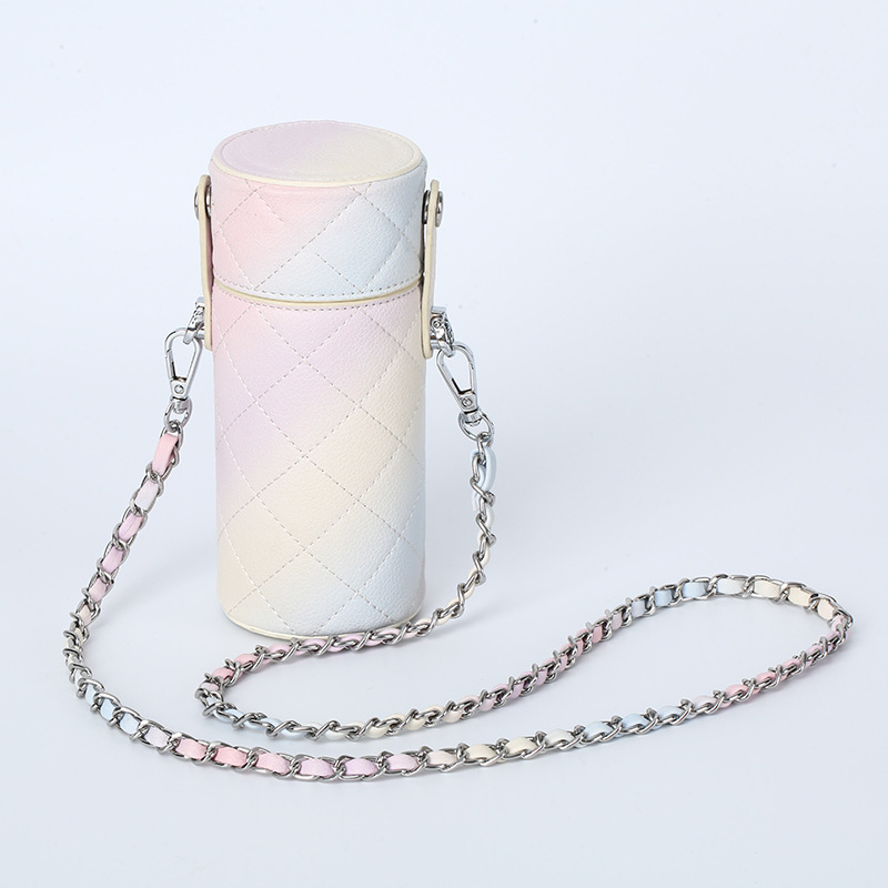 Husă din piele PU pentru pahar cu curea crossbody – husă de protecție portabilă pentru ceai cu lapte și cafea