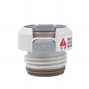 Capac termos compatibil cu mai multe mărci, buton gri, capac interior, duză de aspirație, băut direct, capac cu un singur buton, filet interior și întrerupător