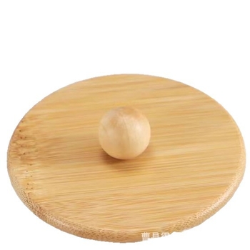 Capac circular din lemn pentru cești ceramice și cești de mic dejun