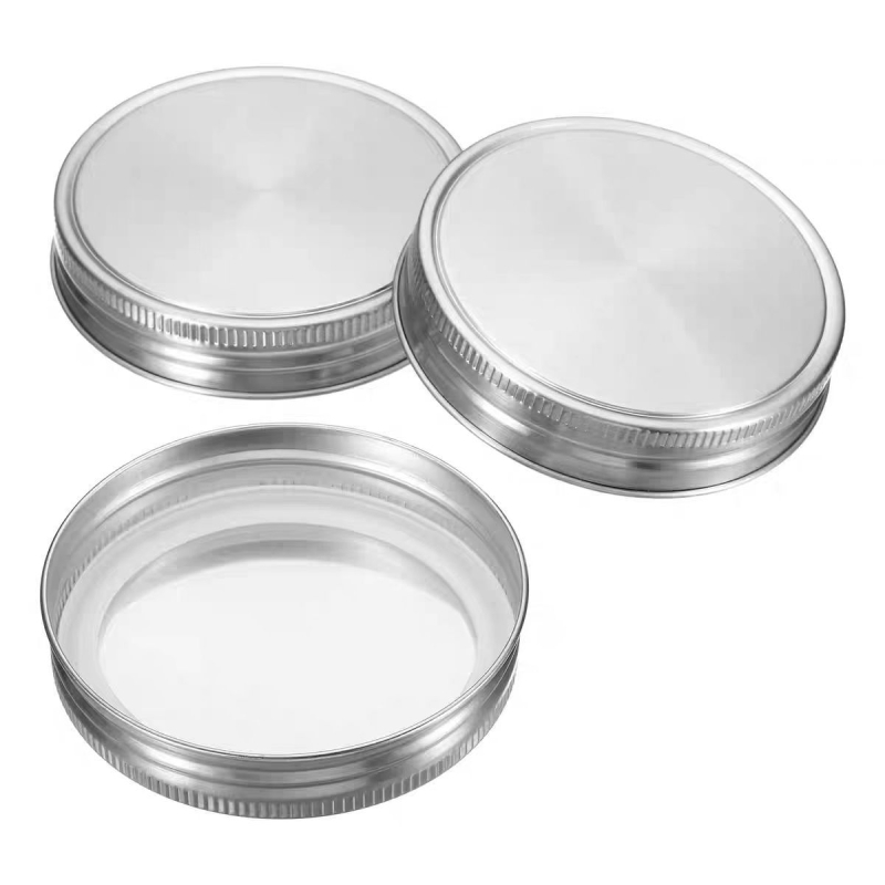 Cap Mason din oțel inoxidabil 304 cu garnitură din silicon, pentru gură standard de 70 mm și gură largă de 86 mm, capac etanș