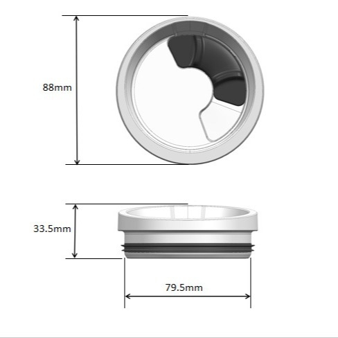 Capac magnetic pentru cană termică 20/30 oz, piesă glisantă demontabilă, curățare facilă, capac Tritan