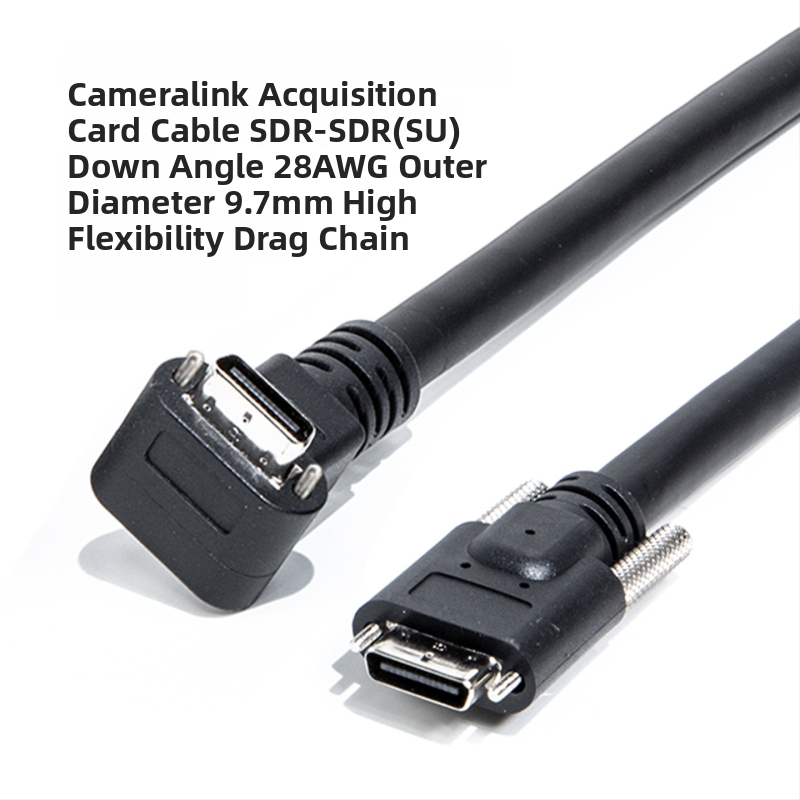 CameraLink kábel 26P s vysokou flexibilitou SDR/SDR, 90° uhol, priemyselný kamerový kábel