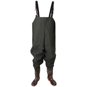 K002 Jednodelni PVC vodootporni waders, poluduga dužine, debeli PVC materijal, za ribolov i kišu