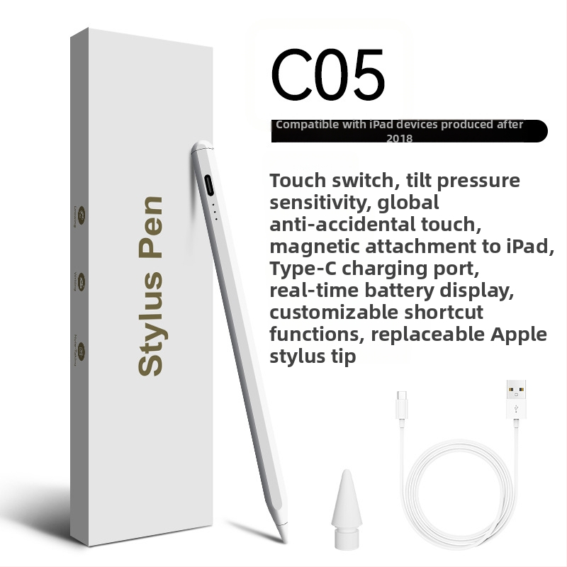 Aktivni kapacitativni stylus za iPad tablete s zamjenjivim vrhom