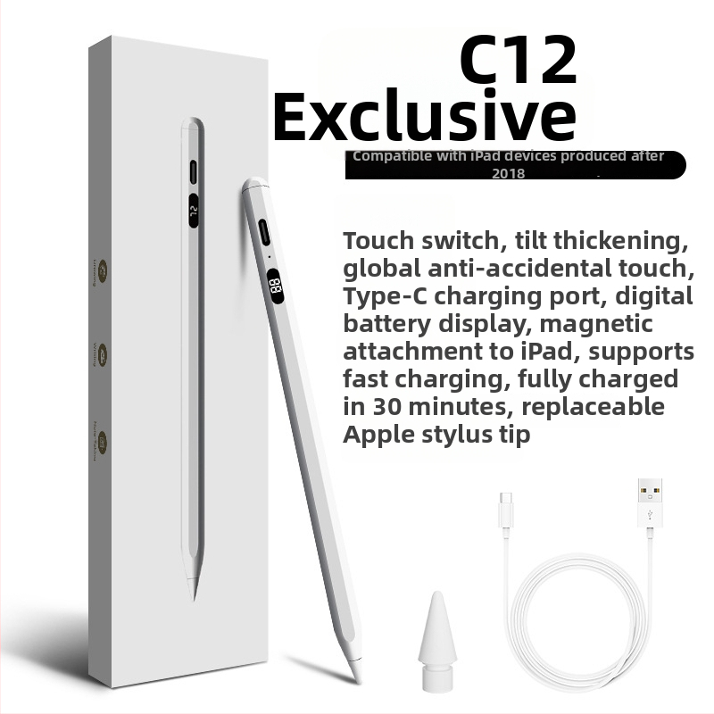Aktivni kapacitativni stylus za iPad tablete s zamjenjivim vrhom